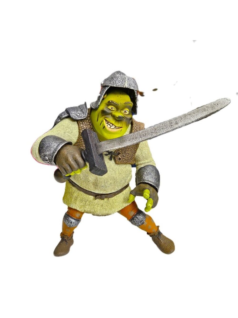 Shrek Dragon Battlin' 6" Action Figure 2001 McFarlane Toys w/ Helmet & Sword